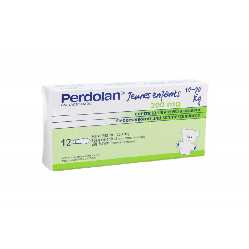 Perdolan 12 Suppositoires Jeune Enfant 0mg