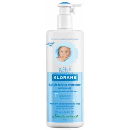 Klorane Bebe Lait De Toilette Protecteur Sans Rincage 750 Ml