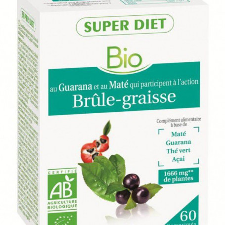 Super Diet Complexe Brule Graisse Bio 60 Comprimés