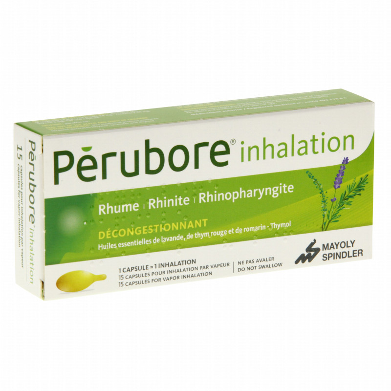 PERUBORE Inhalation Rhume, Rhinite, Rjinopharyngite 15 Capsules 