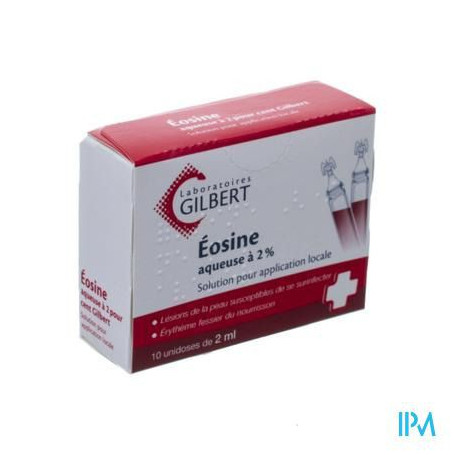 Gilbert Eosine Aqueuse Sol 2 Sterile 10x2ml