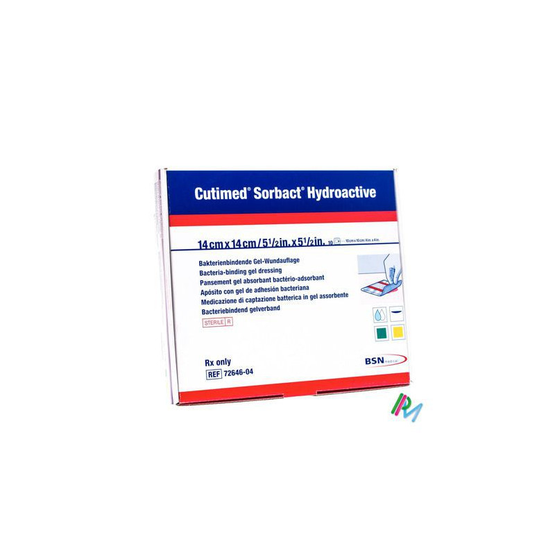 CUTIMED SORBACT HYDROACTIVE 14X14,0CM 10 7264604