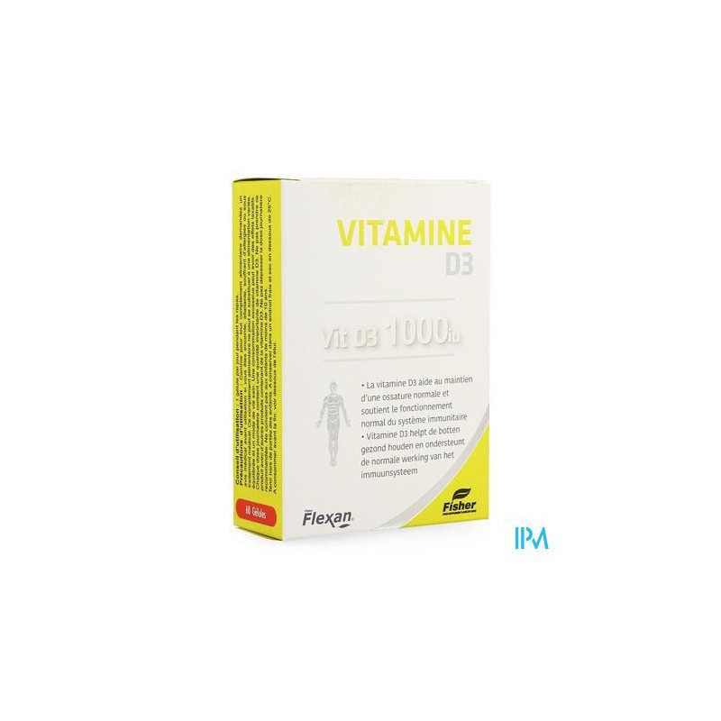 Fisher Flexan Vit D3 1000 Iu Caps 60