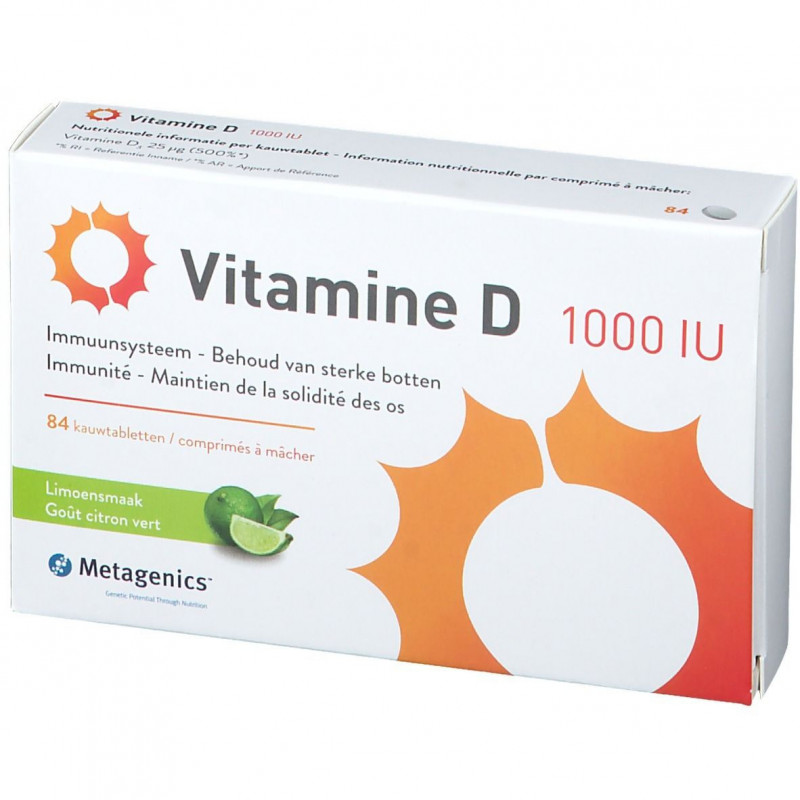 Vitamine D 1000 IU 84 Comprimés